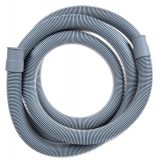 Outlet hose, 24mm, plastic, gray, corrugated