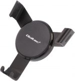 Universal stand, for mobile devices, for car, GPS, MP4, PDA, 360°, 63~90mm, black, QOLTEC