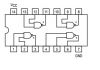Интегрална схема 74LS38, TTL серия LS, QUAD 2-INPUT NAND BUFFER, DIP14 - 2