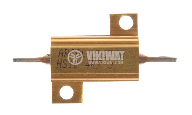Résistance 50W 4.7K Ohm 5% à Dissipateur Aluminium - Montage Sur Châssis Avec Vis - Pour Alimentations Et équipements Audio