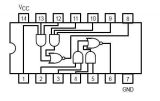 Интегрална схема 74LS51, TTL серия LS, DUAL 2-WIDE 2-INPUT/ 3-INPUT AND-OR-INVERT GATE, DIP14 - 2 - Викиват Интегрална схема 74LS51, TTL серия LS, DUAL 2-WIDE 2-INPUT/ 3-INPUT AND-OR-INVERT GATE, DIP14 - 2
