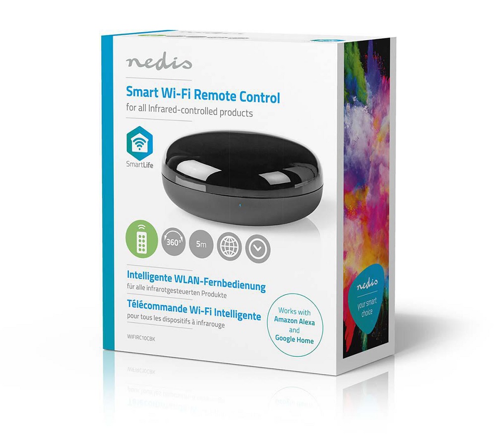 Wi-Fi Smart устройство, WIFIRC10CBK, NEDIS