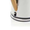Modern vintage electric kettle with wood handle, Nedis, KAWK510EWT 1.7l - 5