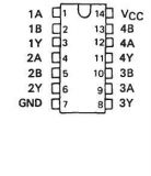 Интегрална схема 74LS86, TTL серия LS, QUADRUPLE 2-INPUT EXCLUSIVE-OR GATES, DIP14 - 2 - Викиват Интегрална схема 74LS86, TTL серия LS, QUADRUPLE 2-INPUT EXCLUSIVE-OR GATES, DIP14 - 2
