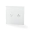 Wi-Fi smart dual light switch two-gang 2A 230V white - 3