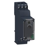 Time relay RE22R1AMR, delay turn-on, 24/24-240VDC/VAC, 0.05s-300h, NO+NC, 8A/230VAC