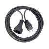 PVC quality mains extension cable 5m, black, 3G1.5mm2, Brennenstuhl 1165460