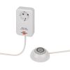 Socket with ON/OFF switch, 250VAC, 3500 W, white, Brennenstuhl, 1508220 - 1
