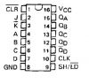 Интегрална схема 74LS195, TTL серия LS, UNIVERSAL 4-BIT SHIFT REGISTER, DIP16 - 2