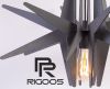 Grey Wooden Pendel Light EXPLOSION RIGOOS L003GR - 3