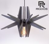L003GR Rigoos Grey Wooden Pendant Lights Laser Cut