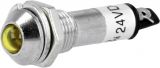 LED indicator lamp, IND8-24Y-A, 24VDC, yellow, IP40