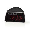 Digital clock with radio and wireless charger for smartphone, Bluetooth, USB, AUX, CLAR006BK - 1
