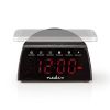Digital clock with radio and wireless charger for smartphone, Bluetooth, USB, AUX, CLAR006BK - 2