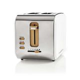KABT510EWT toaster, 900W, dual, 6 settings, 3 functions, 230VAC, white / gray