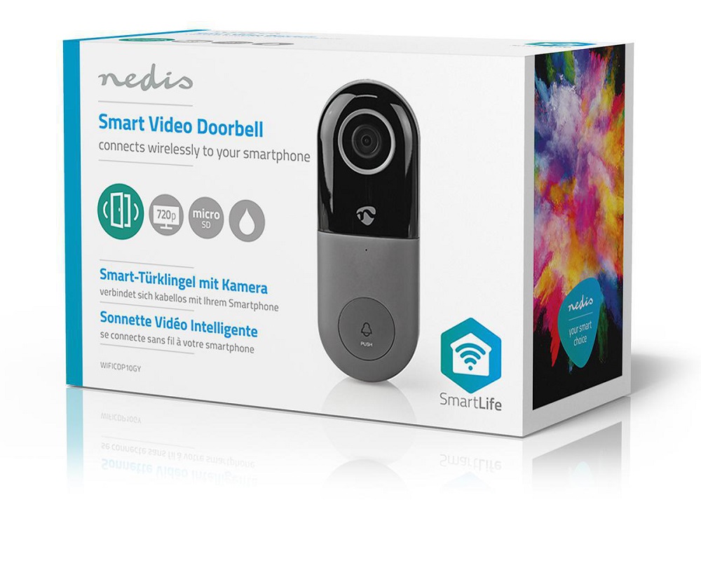 Smart Video звънец, NEDIS, WIFICDP10GY