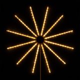 Коледна украса LED звезда, топлo бяла, 132 LED, 14 режима, ZAR0581