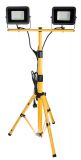 LED work lamp C308-535, metal tripod telescopic stand, 2x30W, 230VAC, 6500K, 4800lm, 2.5m cable, IP44