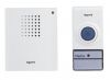 Wireless doorbell 94250 2xAA 80dB IP44 50m white - 1
