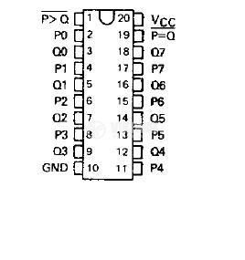 Интегрална схема 74LS683, TTL серия LS, 8-BIT MAGNITUDE/IDENTITY COMPARATORS, DIP20 - 2