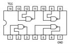 Интегрална схема 74LS37, TTL серия LS, QUAD 2-INPUT NAND BUFFER, DIP14 - 2 - Викиват Интегрална схема 74LS37, TTL серия LS, QUAD 2-INPUT NAND BUFFER, DIP14 - 2