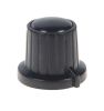 Копче за потенциометър VR01, ф18x15.5mm с индикатор, черно - 1