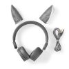 Слушалки HPWD4000GY с магнитни ушички на вълк жак 3.5mm 85dB 1.2m сиви - 9