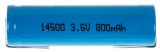 Rechargeable battery 3.6V, 800mAh, AA, Li-Ion