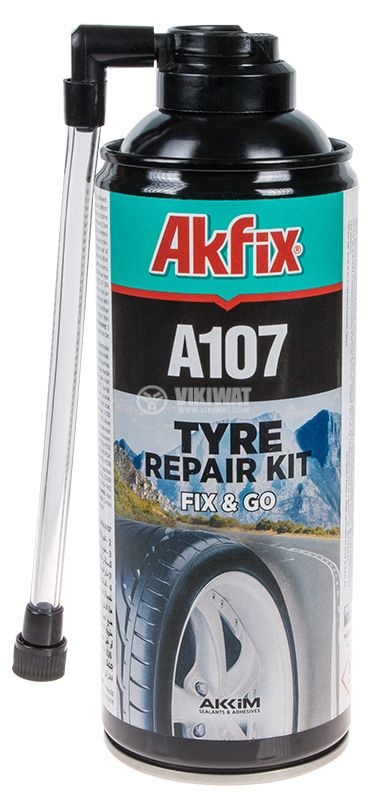 Спрей за ремонт на спукани гуми Akfix A107 300ml