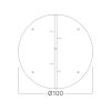 Fan damper BZ01-99990, Ф97mm, white, IP20, Braytron - 2