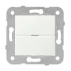 Rotary LED dimmer switch, 3-150W, 230VAC, white, Karre Plus, Panasonic, WKTT0529-5WH