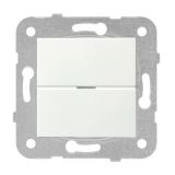 Електрически ключ, LED димер, 3-150W, 230VAC, за вграждане, бял, Karre Plus, Panasonic, WKTT0529-5WH
