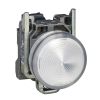 Индикаторна лампа LED, XB4BVM1, 230~240VAC, бяла, ф22mm