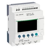 Programmable relay SR2A101FU, 100~240VAC, 6 inputs, 4 outputs, DIN