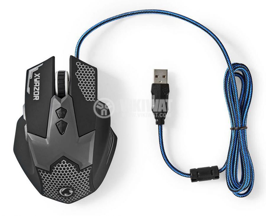Gaming mouse with 7 buttons GMWD200BK 800~2400DPI - 7