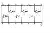 Integrated Circuit 4069, CMOS, six inverter, DIP14 - 2