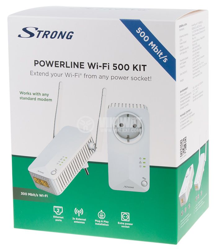 Kit CPL Wi-Fi 500+300