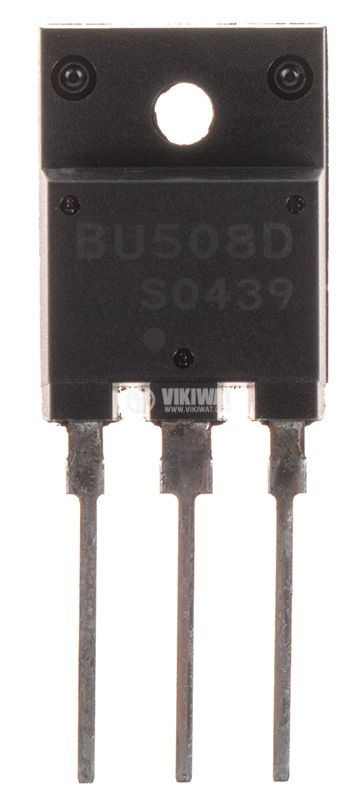 Транзистор BU508DF, NPN, 1500V, 15A, 125W, SOT199 - 1