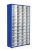 Metal cabinet TMD-510 with 48 plastic drawers blue 1100x360x1900mm