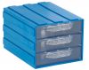 Modular drawer triple 103x135x83mm blue