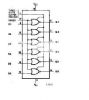 Integrated Circuit 4502, CMOS, STROBED HEX INVERTER/BUFFER, DIP16 - 2