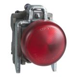 Индикаторна лампа, глим, XB4BV64, 220VAC, червена, ф22mm