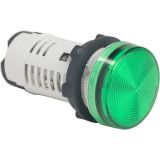 Pilot light, LED, XB7EV03GP, 110VAC, green, ф22mm