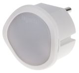 LED нощна лампа за контакт със сензор за включване при мрак топло/студено бяла димируема LEGRAND 050678