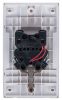 Electric switch for boiler, 45A, 250VAC, built in mounting, illuminated, white and red, LEGRAND
 - 3