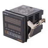 Electronical counter programmable, CT6M-2P2, 24VAC/24~48VDC, -99999 to 999999 impulses, 2xNPN/PNP sensor, mech. contact