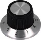 Potentiometer knob RN-117A, 15.2х14.2mm with flange and counting dial