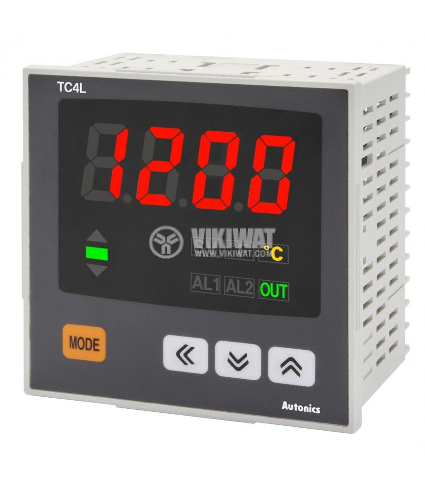 Термоконтролер TC4L-24R 100~240VAC 0.1~999.9°C релеен+2 алармени - 1