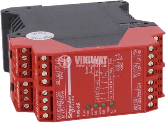 Реле за безопасност 24VAC/VDC 3xNO 1x NC и 4х транзисторни - 2