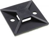 Self-adhesive cable tie mount base for MB5A3-PA66-BK, 38x38mm, black, HellermannTyton, 151-28530